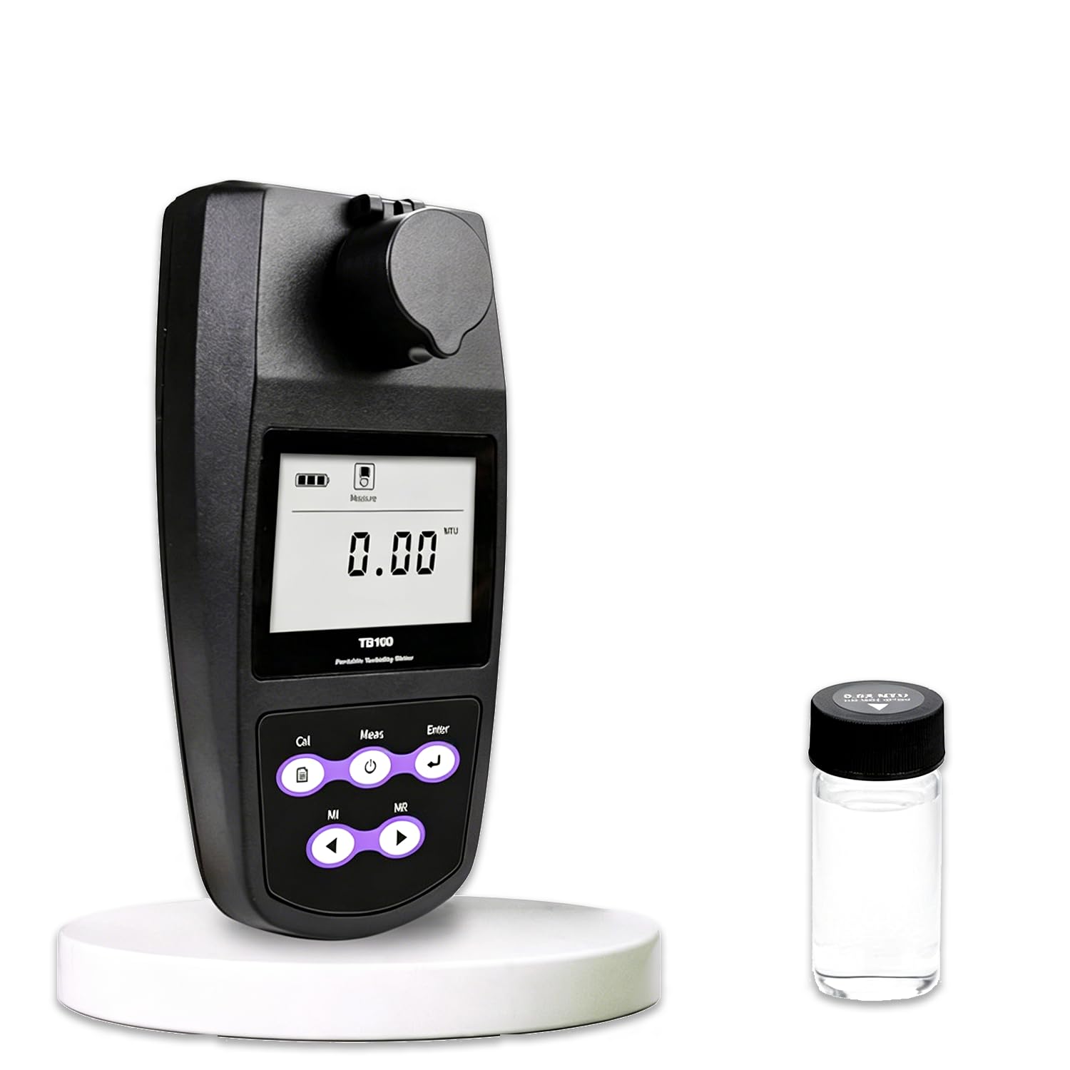 WTRYRN Portable Turbidimeter, Digital Turbidity Meter Kit, 0~1100 NTU Range, 2-5 Point Calibration, USB Data Export, Waterworks, Pool & Domestic Water Test