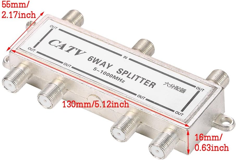 6 Way Splitter, Bidirectional Digital Coax Cable Kuwait Ubuy