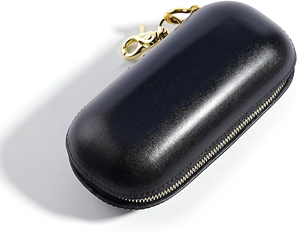 Leather eyeglass protective case - Portable travel sunglasses case - Suitable for both men and women
