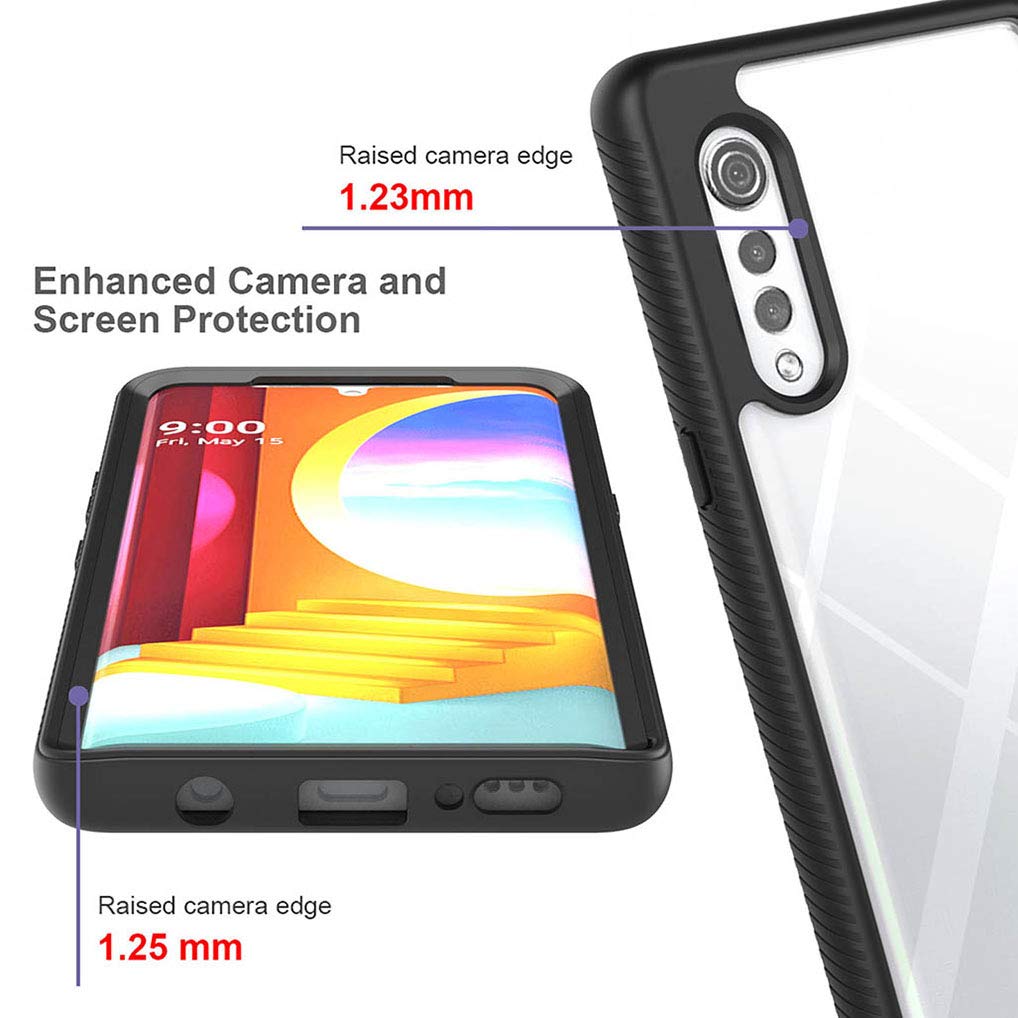 Tumundosmartphone Coque Silicone TPU Gel pour LG Velvet 5G - Transparent