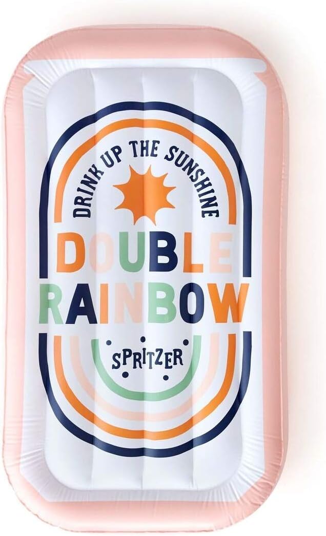 Amazon.com: ban.do Float On Giant Inflatable Pool Float (Double Rainbow ...