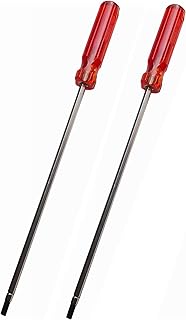 4 MECH Flathead or Phillips head Scredriver Set, 2in1 Screwdriver 10 inch Long Chrome Vanadium Steel 6mm thick Rod and 250...
