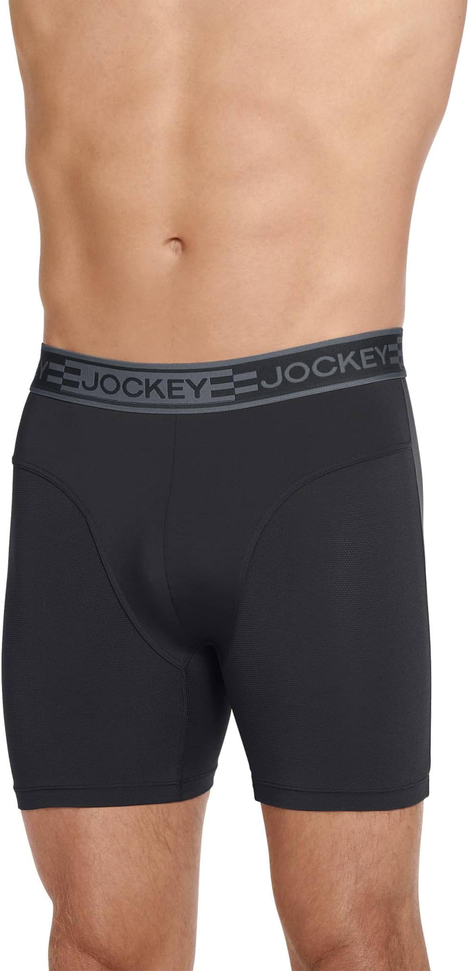 Jockey Men's Underwear Sport Cooling Mesh Performance 6" Boxer Brief