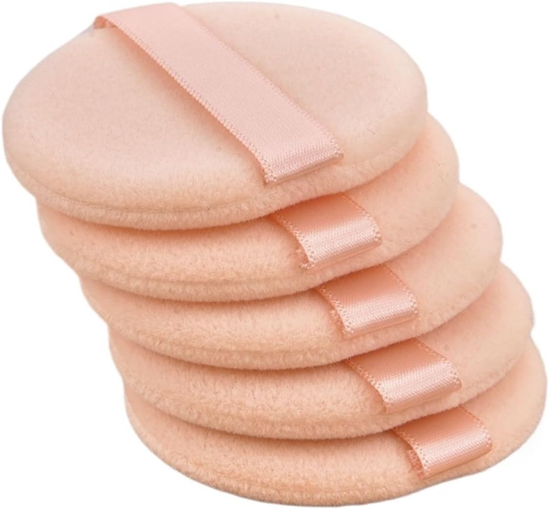 SBTRKT 5/10 Pcs Powder Foundation Puff Professional Round Shape Portable Soft Cosmetic Puff Makeup Foundation Sponge Beauty Tool (Color : 10 Pcs)