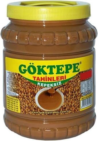 Göktepe KEPEKSİZ 1850gr Bozkır Tahini Plastik Kutu, Odun Ateşinde Çifte Kavrulmuş