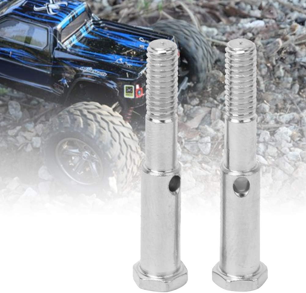 Keenso RC Front Wheel Axle, Metal Front Wheel Axle Accessory Fit for ECX Series 2WD RC Hobby Model 1/10 Car(Silver ECX1035S)