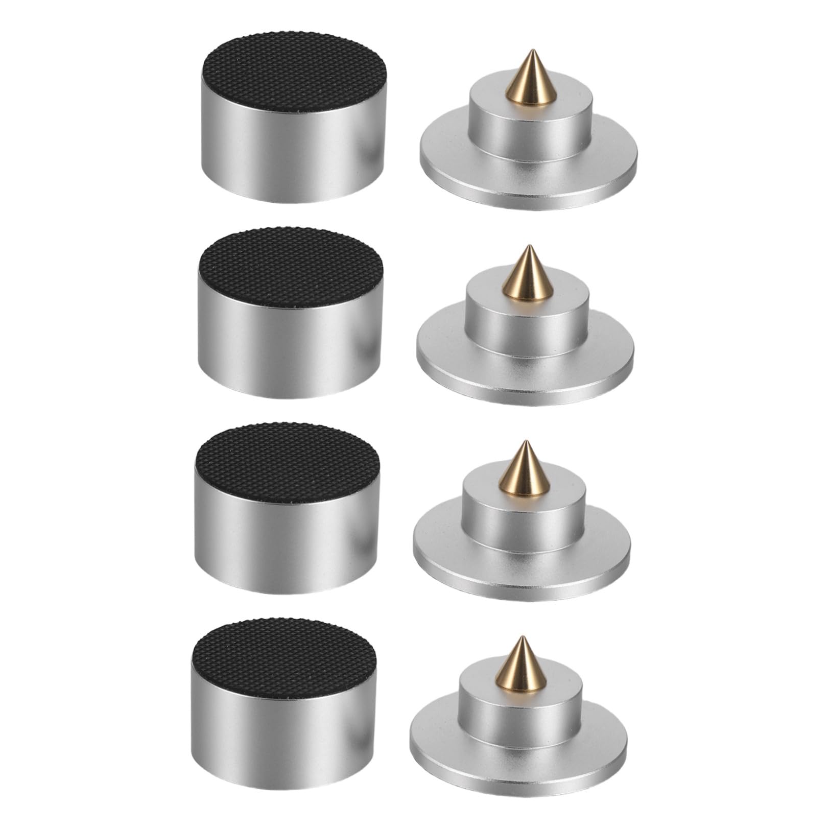 Piedini Isolanti per Altoparlanti da Scaffale 4 Pezzi, Tappetini Antivibrazione per Audio Hifi, Supporti Antivibrazione per Giradischi e Amplificatori, Miglioramento Bassi per Uso
