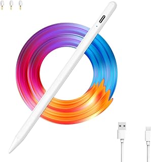 Stylus Pen with Palm Rejection for Apple iPad, 20-Hour Battery Life, Compatible with iPad Pro 11/12.9 (2nd Gen), iPad 10th/9th/8th/7th/6th Gen, iPad Air 5th/4th/3rd Gen, iPad Mini 6/5