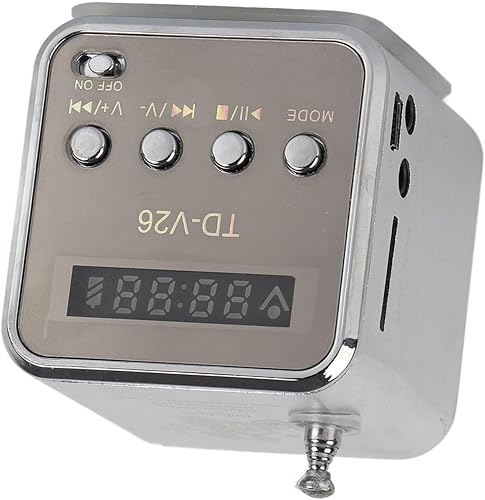 Miniatura 4 de Radio pequeña, reproductor de música USB, reproductor de MP3 MP4 SD TF USB Mini Radio adecuada para reuniones familiares y viajes