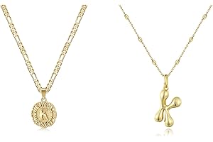 Personalized Bubble Letter K Necklace with Initial Letter K Pendant