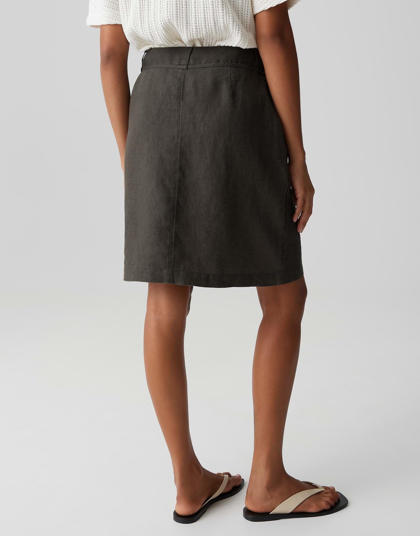 OPUS Damen Minirock | Bleistiftrock aus reinem Leinen