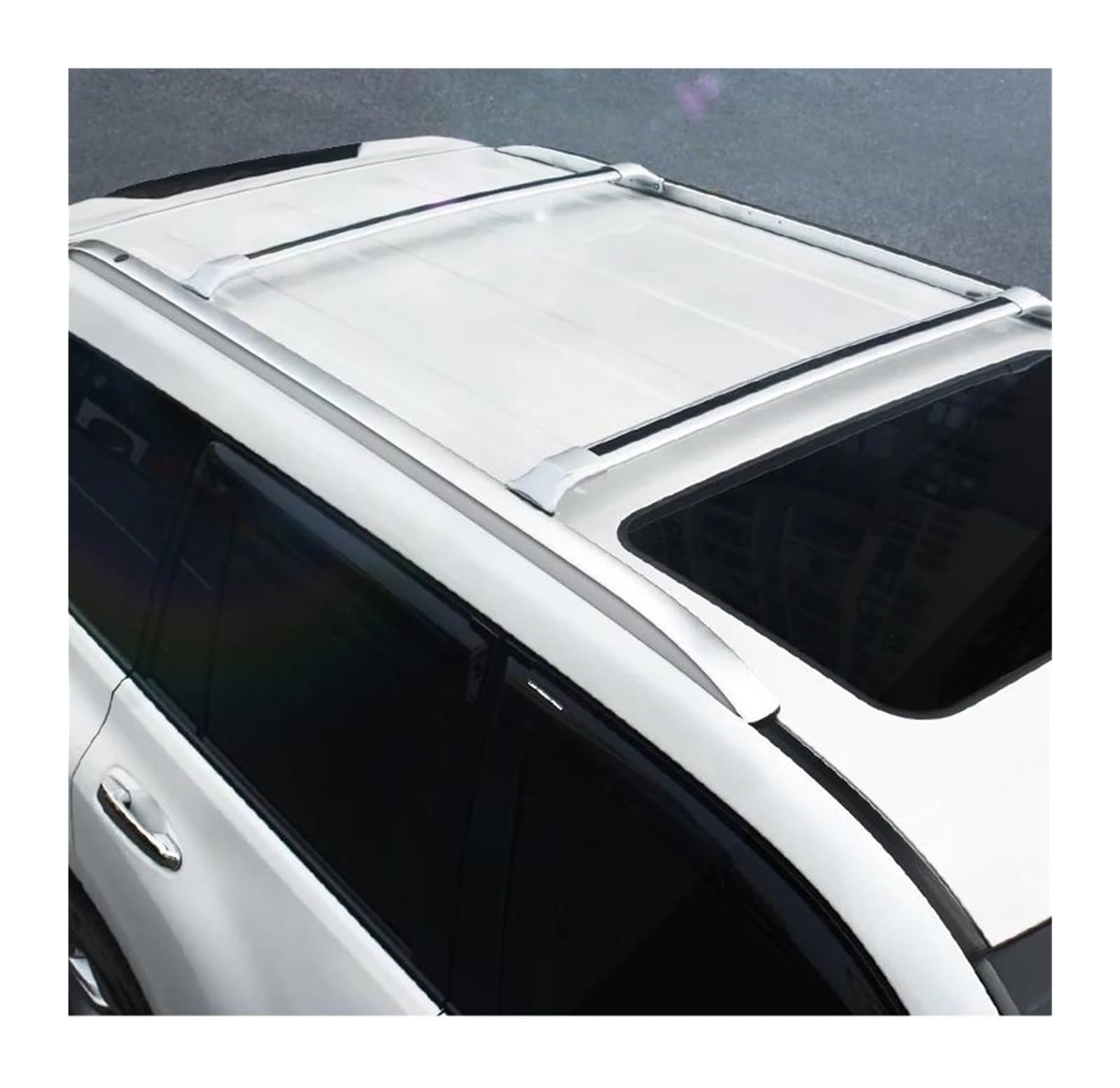 Baca Coche Barras Rieles Portaequipajes Cajas Superiores Cruzados para Toyota para Land para Cruiser para Prado 150 LC150 2010-2024(Roof Rack Cross Bar)