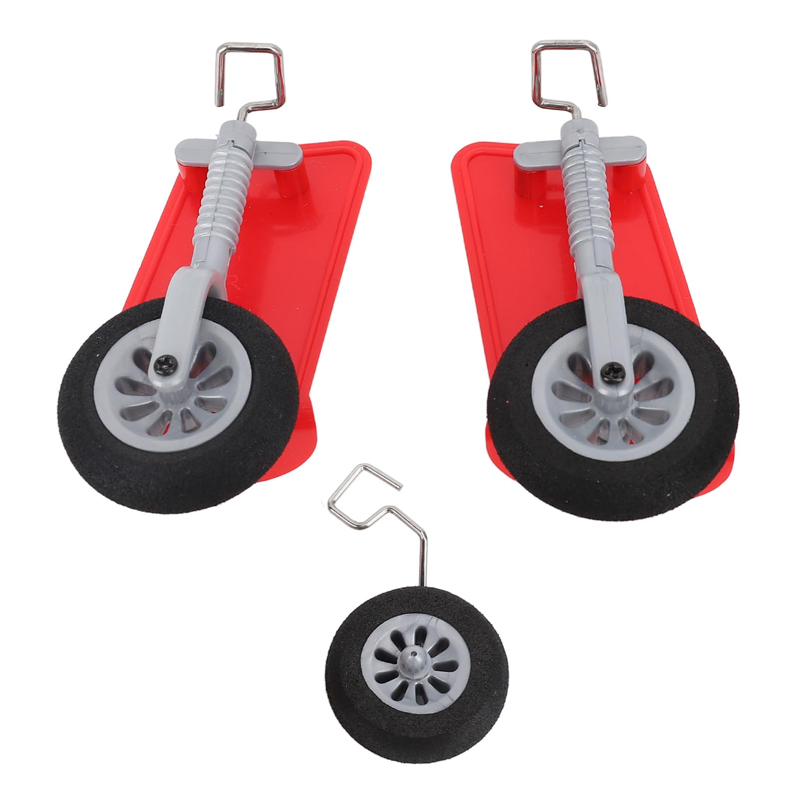 Dilwe RC Aircraft Landing Gear, Durable Plastic Metal Glider Spare Parts for RC Airplane Models, DIY Hobbyists, and Collectors
