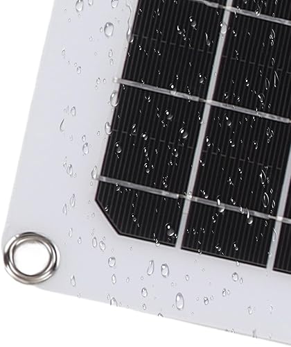 Miniatura 6 de Panel solar de 15 W 12 V, pequeños paneles solares flexibles para sistema de 12 V, monocelda portátil de 12 voltios semi-flexible para casas