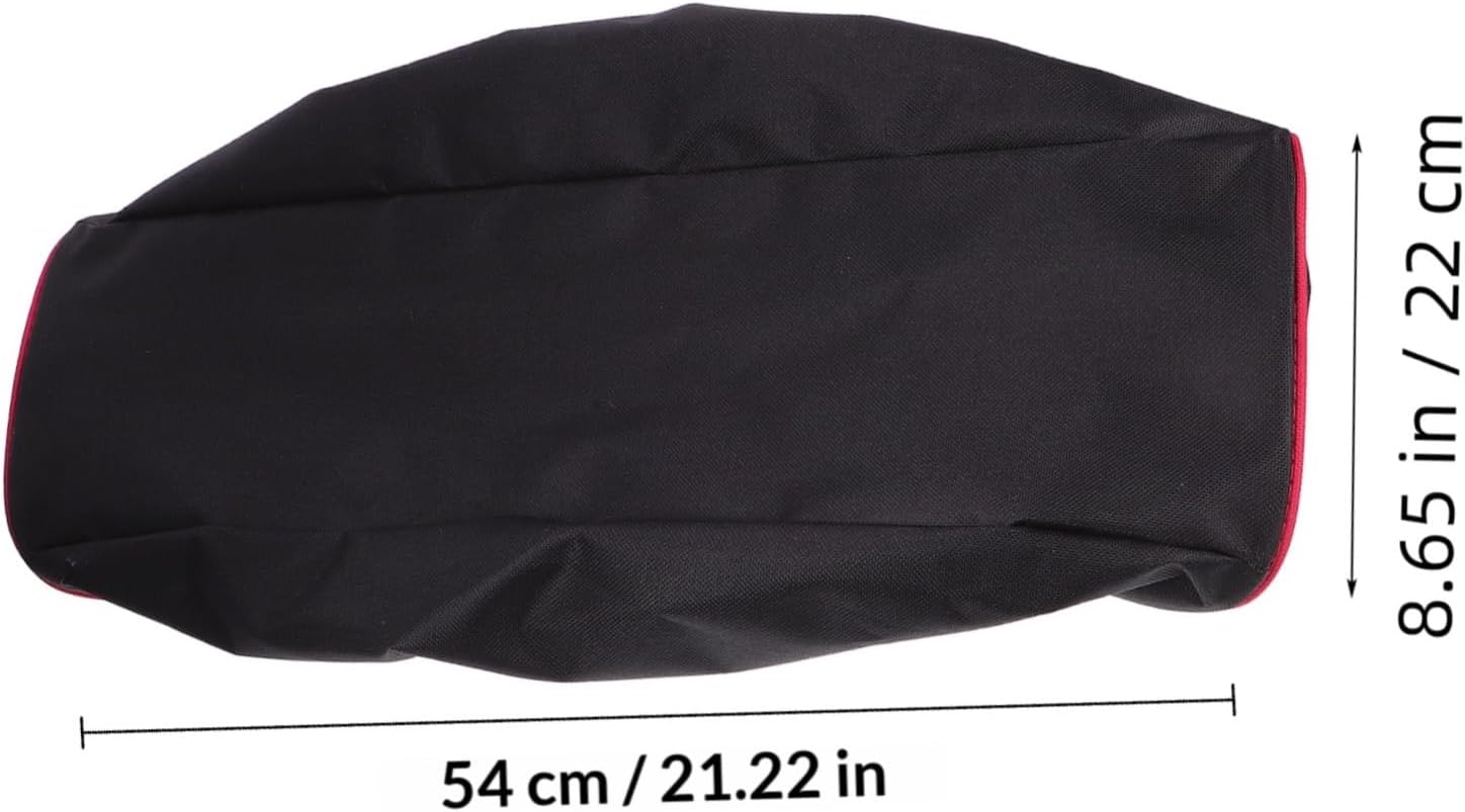 GALPADA Waterproof 600d Oxford Fabric Winch Cover Universal Winch Protector Cover for 8500-17500lb Electric and Auto with Black and Red Trim Suitable for Outdoor and Trailer Use