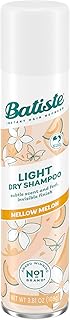 Batiste Light Dry Shampoo, Mellow Melon, Invisible Finish, Refresh Hair & Absorb Oil Between Washes, 3.81 Oz.