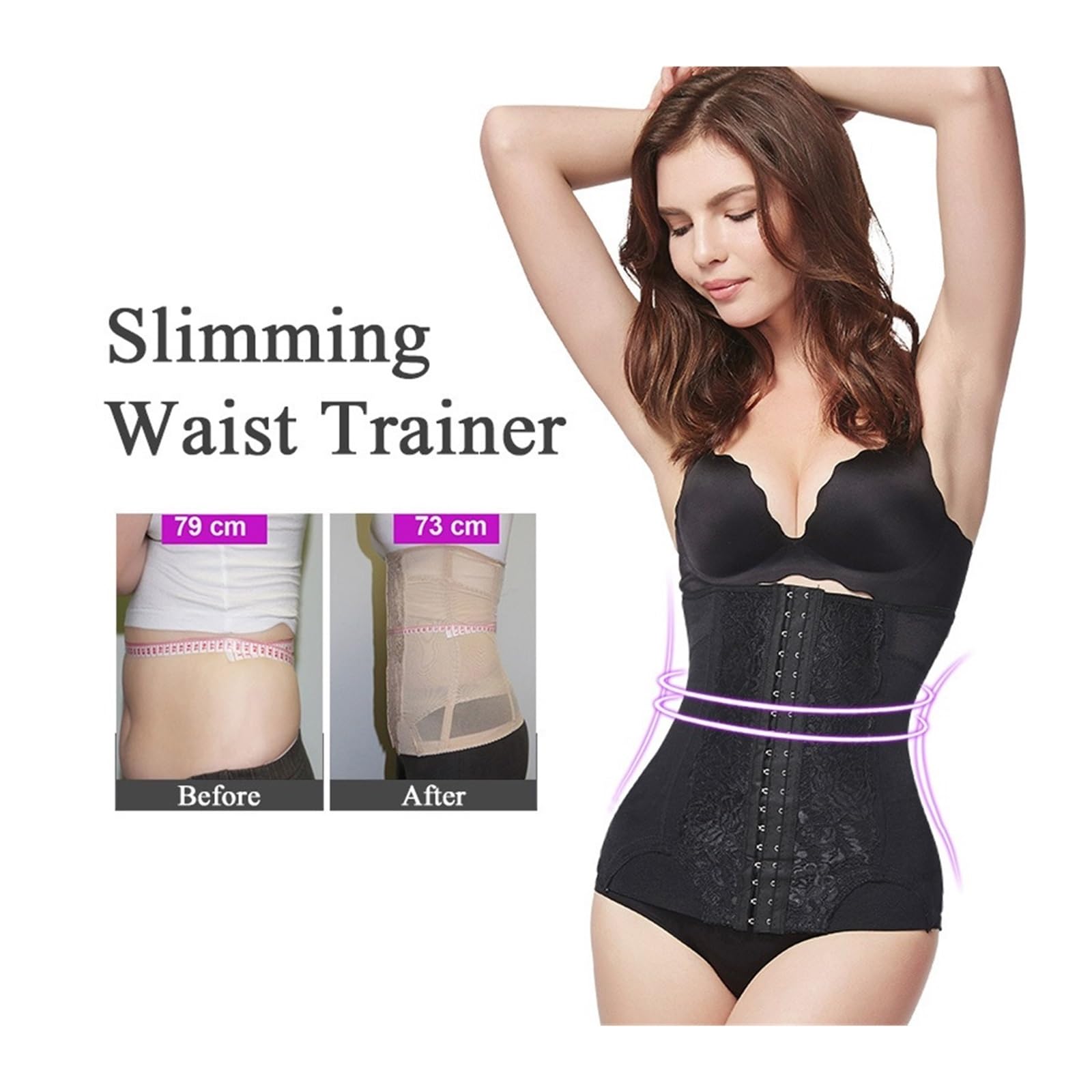 Faja Abdominal Mujer Corsé de malla bordado, moldeador de cuerpo, faja moldeadora de cintura for mujer, moldeador de abdomen.