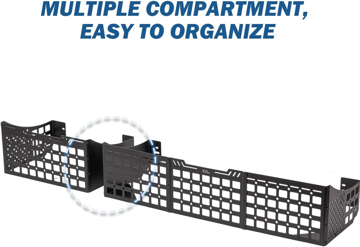 JOYTUTUS Under Seat Storage Molle Panel Compatible With 2015-2025 F150 & 2017-2025 F250 F350 Supercrew Cab, Underseat Truck Under Seat Storage Molle Panels Accessories