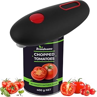 Electric Can Opener Safe One-Touch Operation Tin Opener for Arthritis, Smooth Edge Automatic Can Opener Battery Powered, Portable Electric Tin Opener for Kitchen Restaurant(Black)