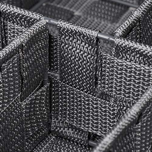 Panier de rangement plastique PP 5 compartiments pour trier vos tiroirs