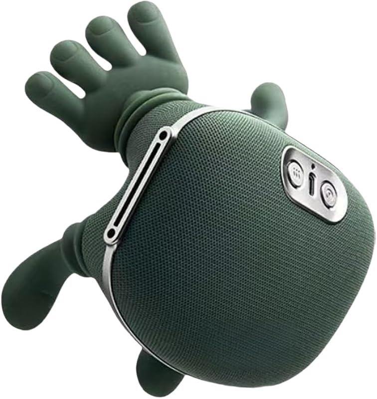 ZoserX - Bionic Heated Massager, Wireless Portable Shiatsu Neck and Back Massager, Electric Deep Tissue 4D Kneading Massage, Simulated Human Hand Design for Pain Relief and Muscle Relax (Green)