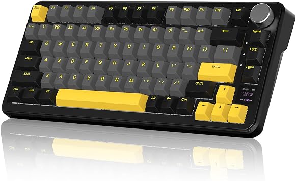 ATTACK SHARK X85Pro Wireless 3 Mode Connection Gasket Mount Linear OEM Customized Gaming Keyboard Starry Night | PBT    bluetooth     TFT    5 CNC  75% 81     219-249332