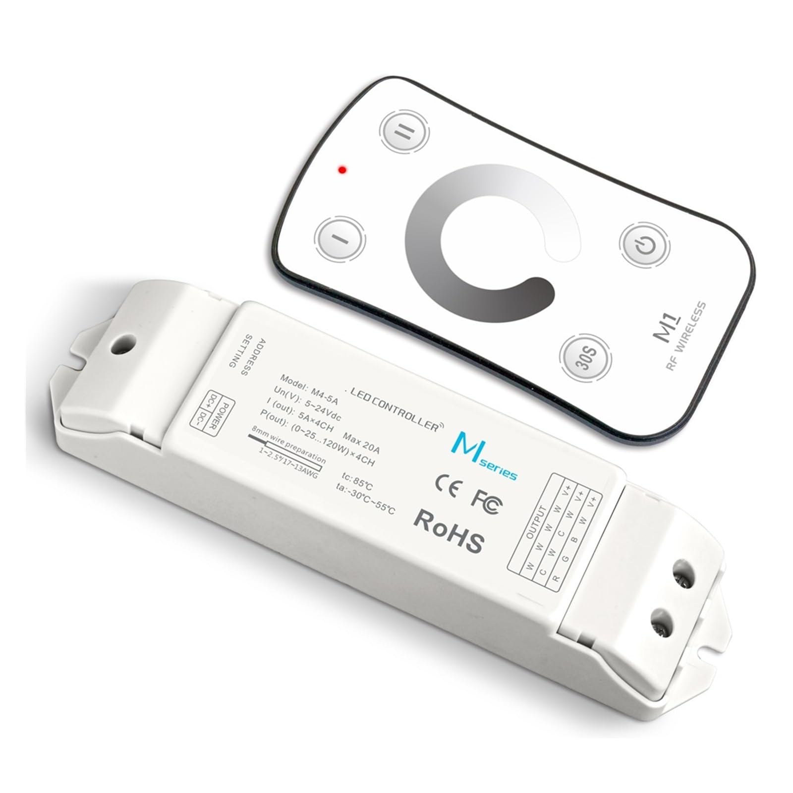Contrôleur CT tactile résout les sutillements de ruban LED via variateur 2.4G 12-24V