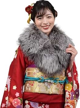 Amazon | [§H∞Hayashiguchi] 成人式 ショール シルバー