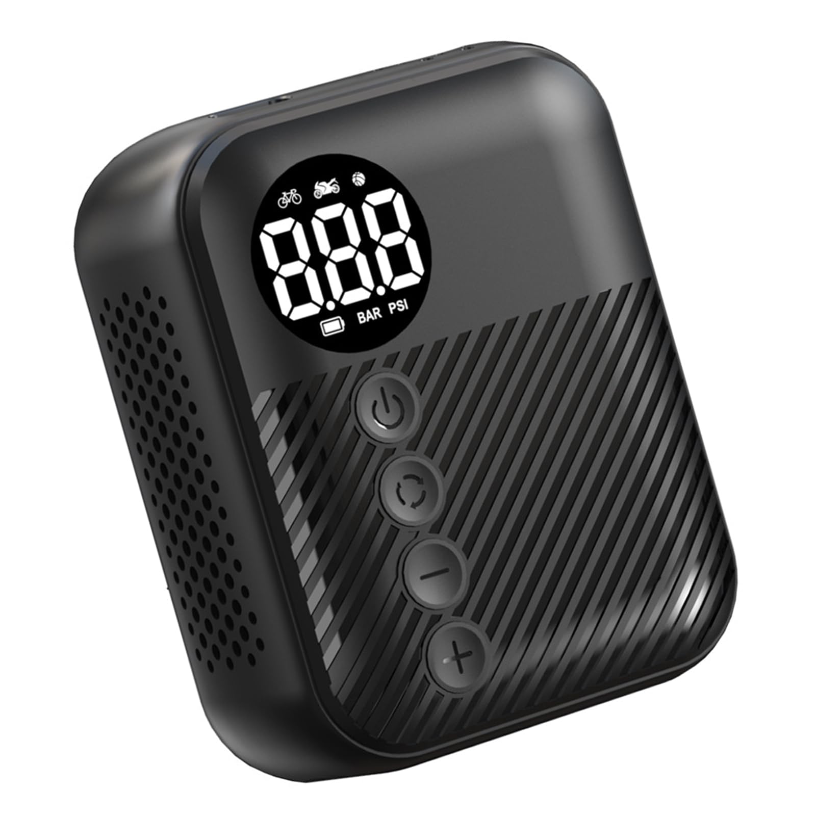 Inflador de neumáticos portátil con pantalla digital, bombas de aire de mano para bicicletas de carretera, montaña, neumáticos de motocicleta, pelotas y equipo deportivo al aire libre