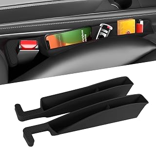 2PCS Car Seat Gap Filler Organizer, Car Seat Organizer, Multifunctional Seat Gap Storage Box for Phone Key, Fill The Gap & Stop Things from Dropping, Universal for Most Vehicles (Black)
