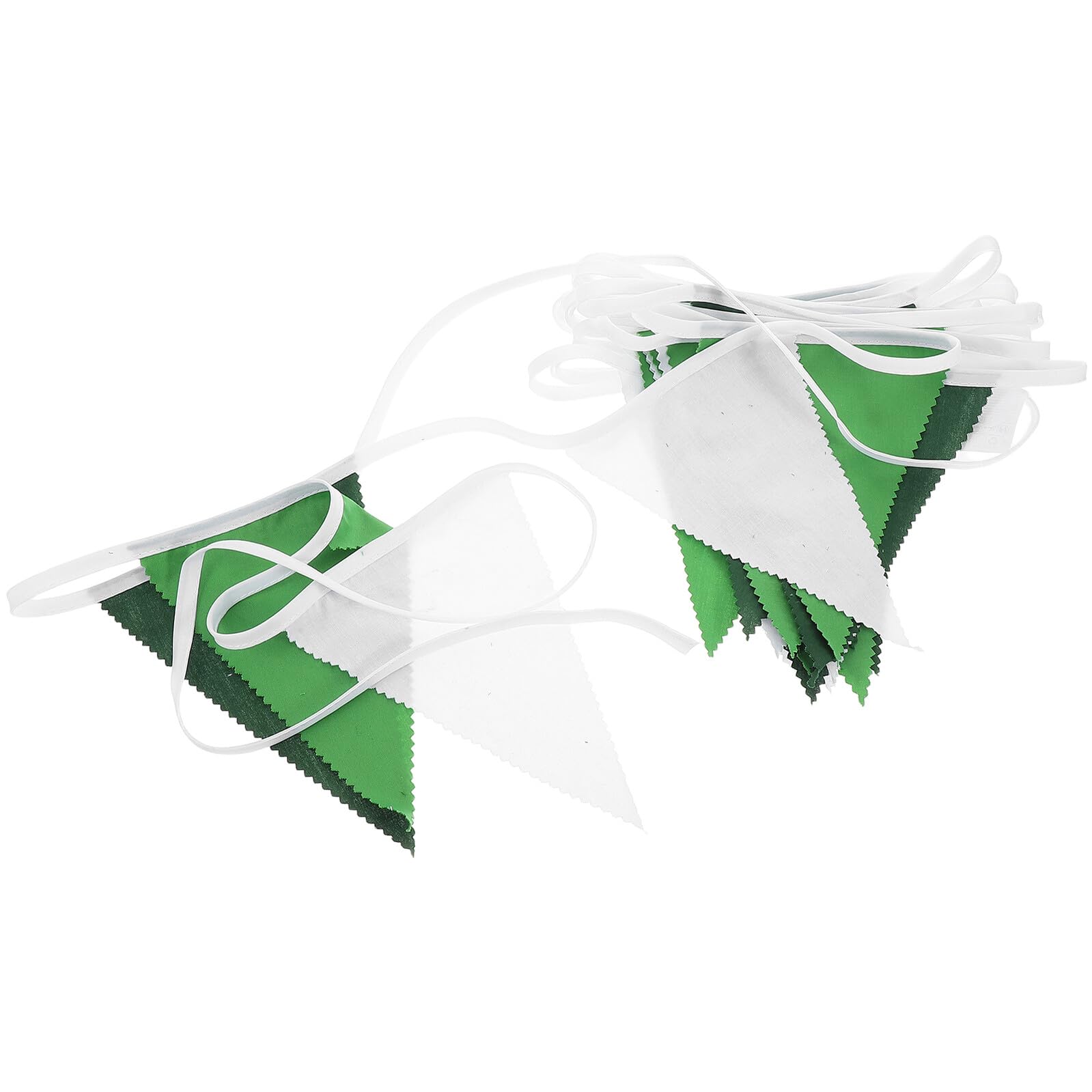 HANABASS 4 Piezas Guirnalda Triángulos Verde Degradado Banderines Poliéster para Decoración Fiesta Cumpleaños Boda Shower Fácil Colgar Fondo Fotográfico Infantil