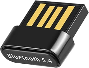 Bluetooth 5.4 Flash Drive for PC Bluetooth USB Adapter Bluetooth Transmitter Low Latency, Plug & Play for PC, Mouse, Keyboard, Headphones, Mobile Phone, Speakers with Windows 11/10/8.1 (Black)