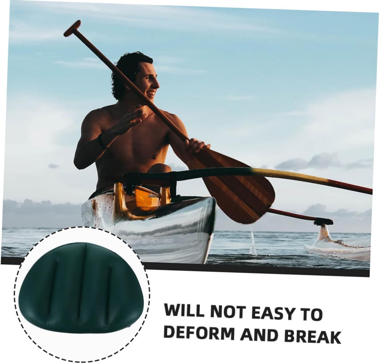 10pcs Inflatable Saddle Cushion for Water Rafting Replacement Boat Seat Pad Compact for Camping