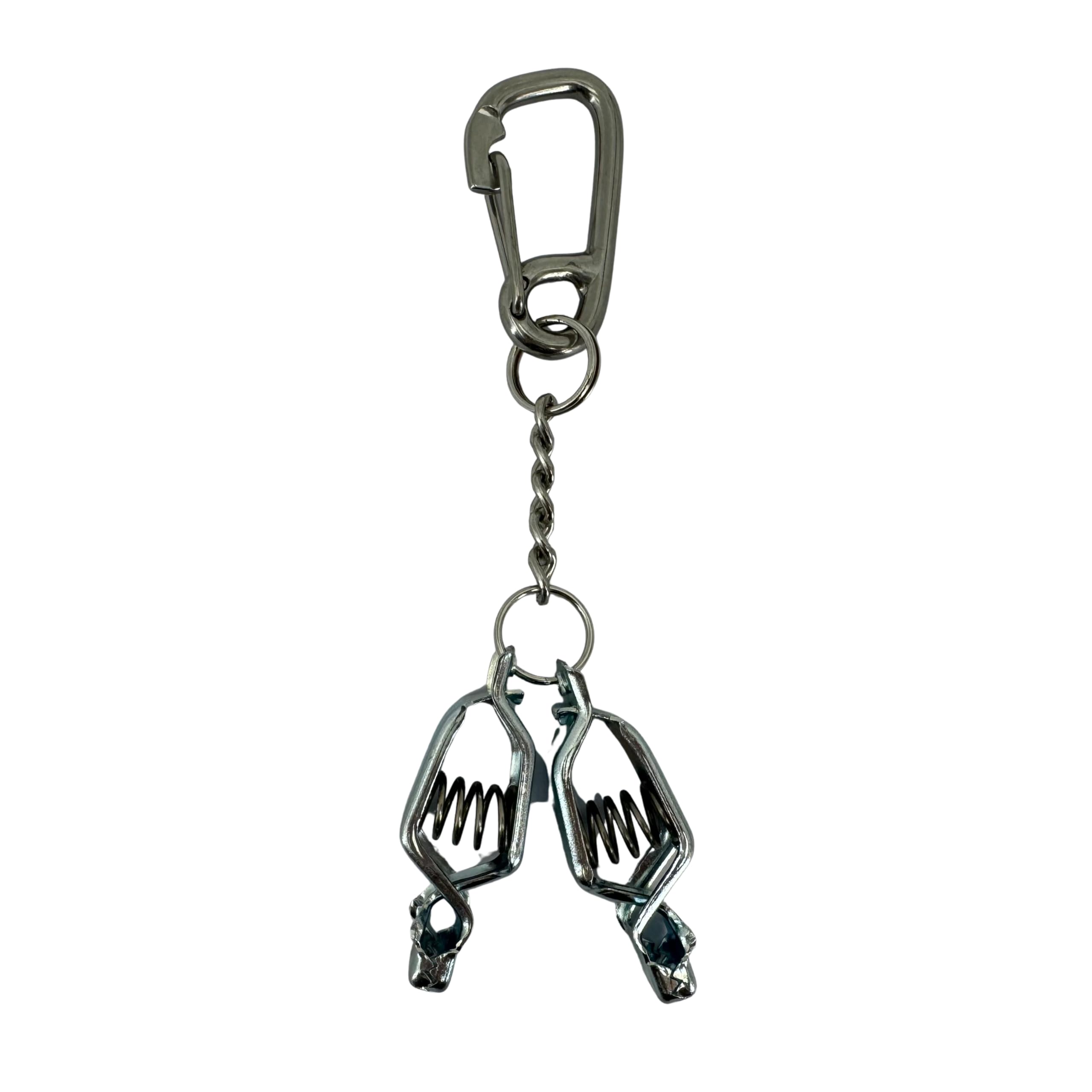 Zeluga 15-584-6PK - Clip per guanti in metallo resistente con moschettone in acciaio inossidabile, clip per guanti da lavoro industriale, per cintura degli attrezzi, costruzione, giardinaggio, guanti