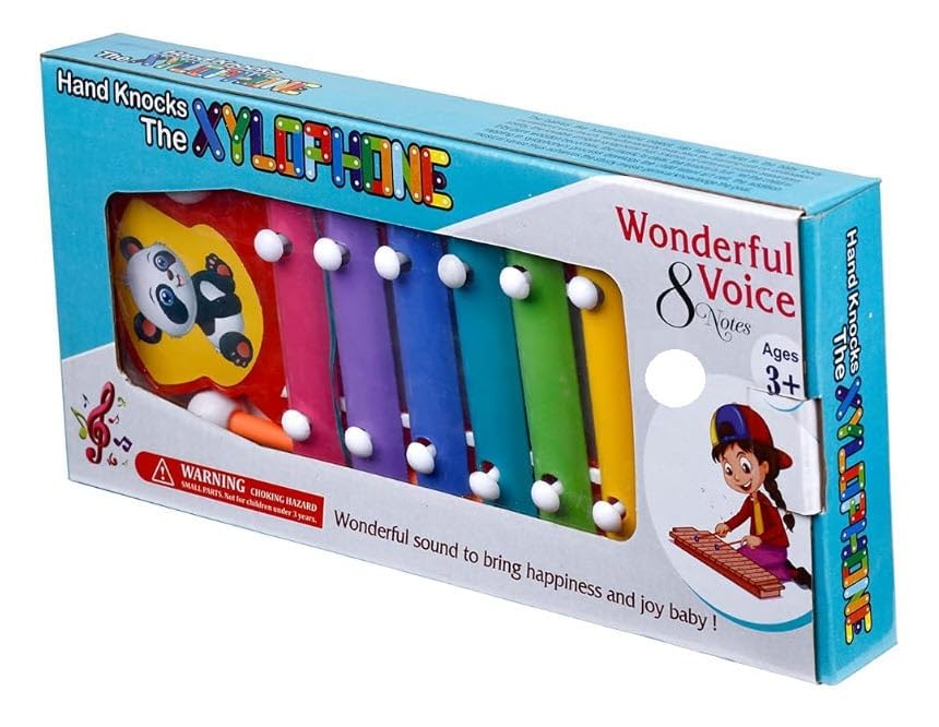Image of WizToy Colourful 8 Different Tone Hand Knock Xylophone with Mallets