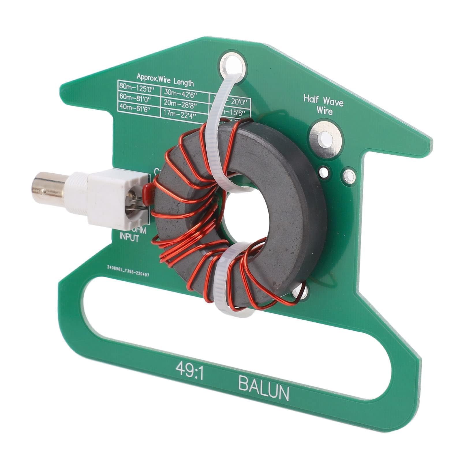 No Tune Endgespeistes Halbwellen-Antennenmodul Kurzwellen-Funk-Symmetrie-Antenne Symmetrisch-zu-Unsymmetrisch-Transformator 5‑35 MHz