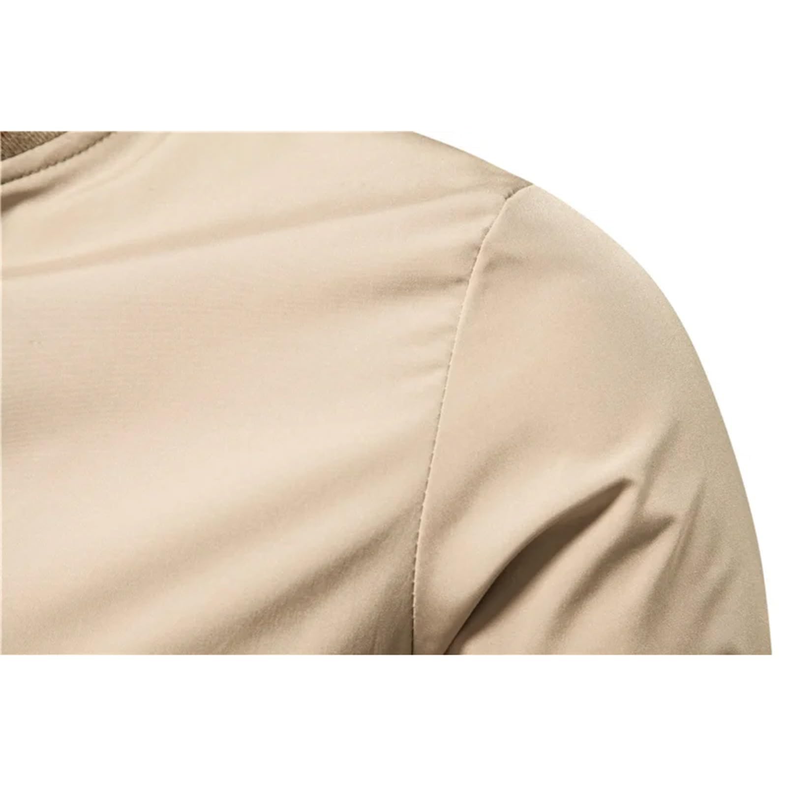 Chaqueta de manga larga con cremallera completa para hombre, para gimnasio, entrenamiento, cuello alto, casual, ligera