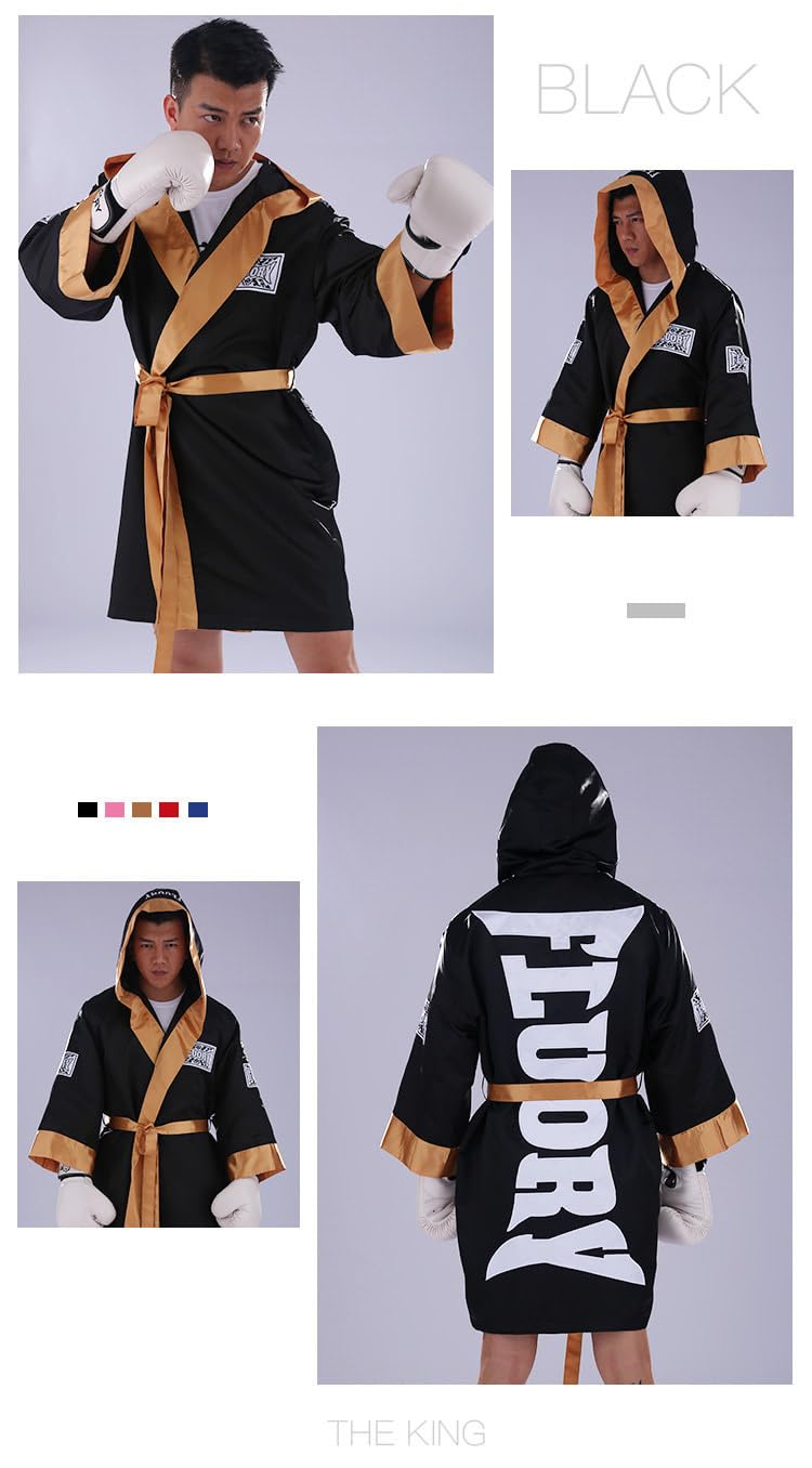 Lot de 2 peignoirs de boxe avec capuche personnalisés pour Halloween, fêtes d'anniversaire et événements à thème