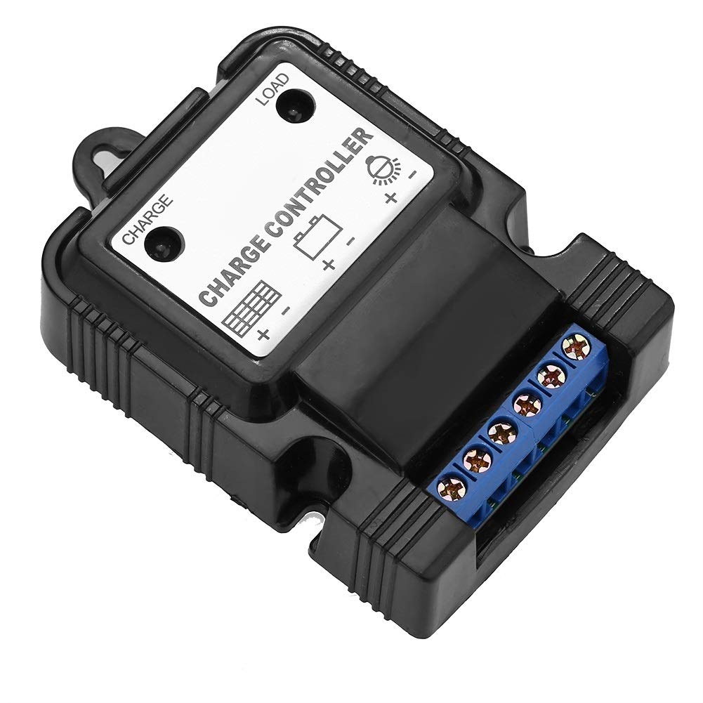 BuyWeek Kontroler solarny PWM 6V/12 V 3A Solar Charge Controller Inteligentny regulator ładowania paneli słonecznych ze wskaźnikiem LED, do akumulatorów