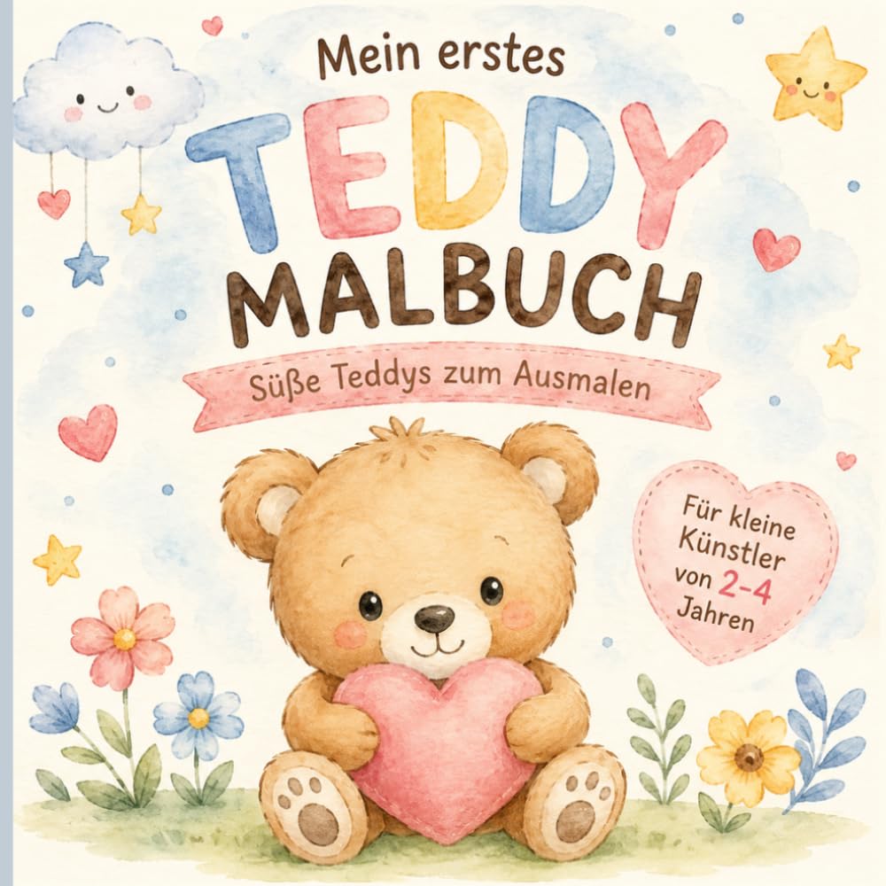 Mein erstes Teddy Malbuch: Süsse Teddys zum Ausmalen