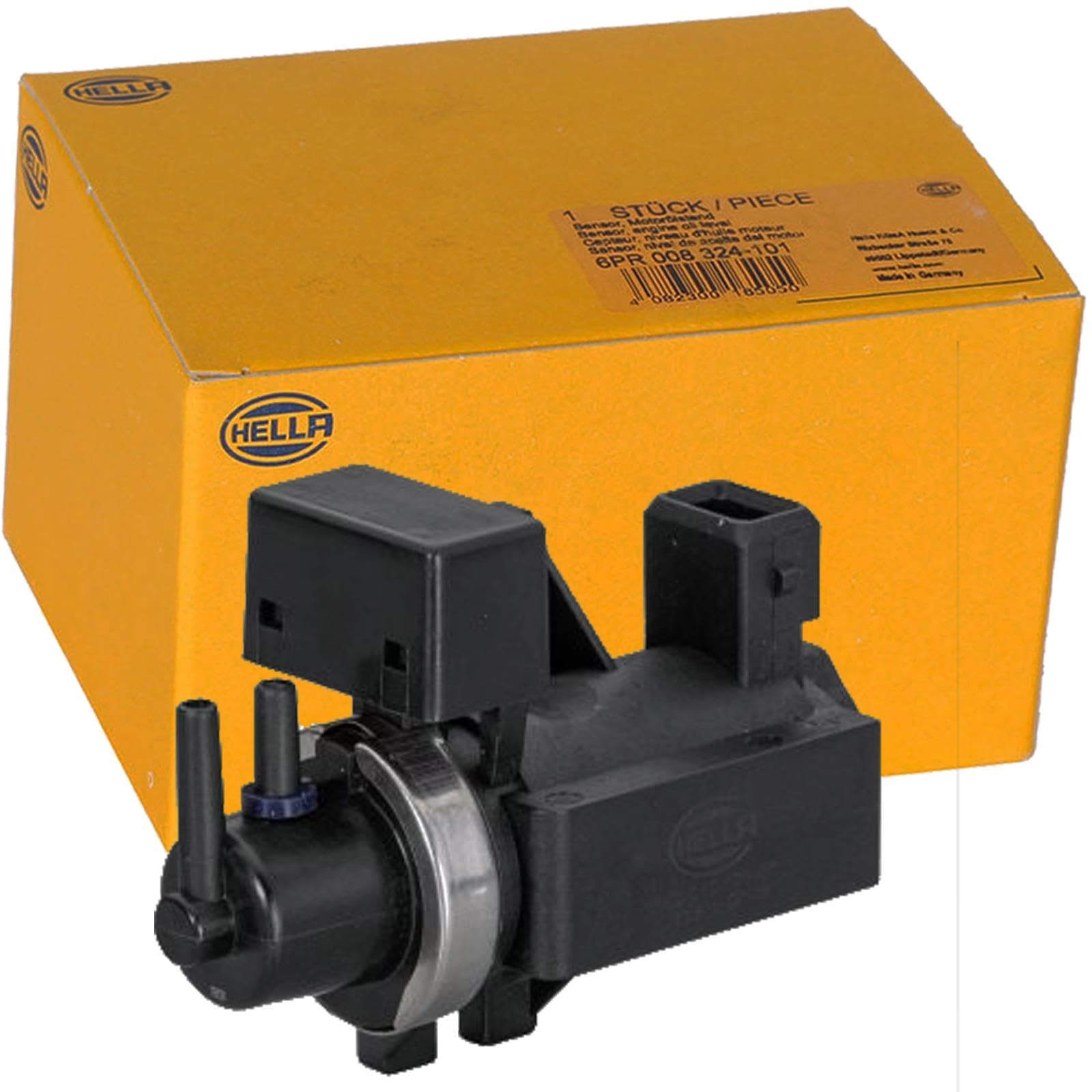 HELLA 6NU 010 171-871 Zawór EGR, regulacja spalin - elektryczno-pneumatyczny - 2-biegunowy - Zawór magnetyczny
