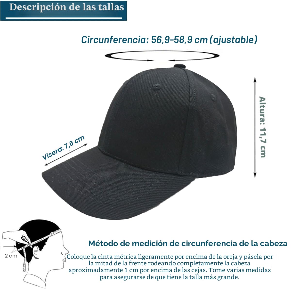 3 gorras de béisbol para hombre y mujer, 100% algodón, gorra de béisbol deportiva, casual, lisa, estilo polo clásico
