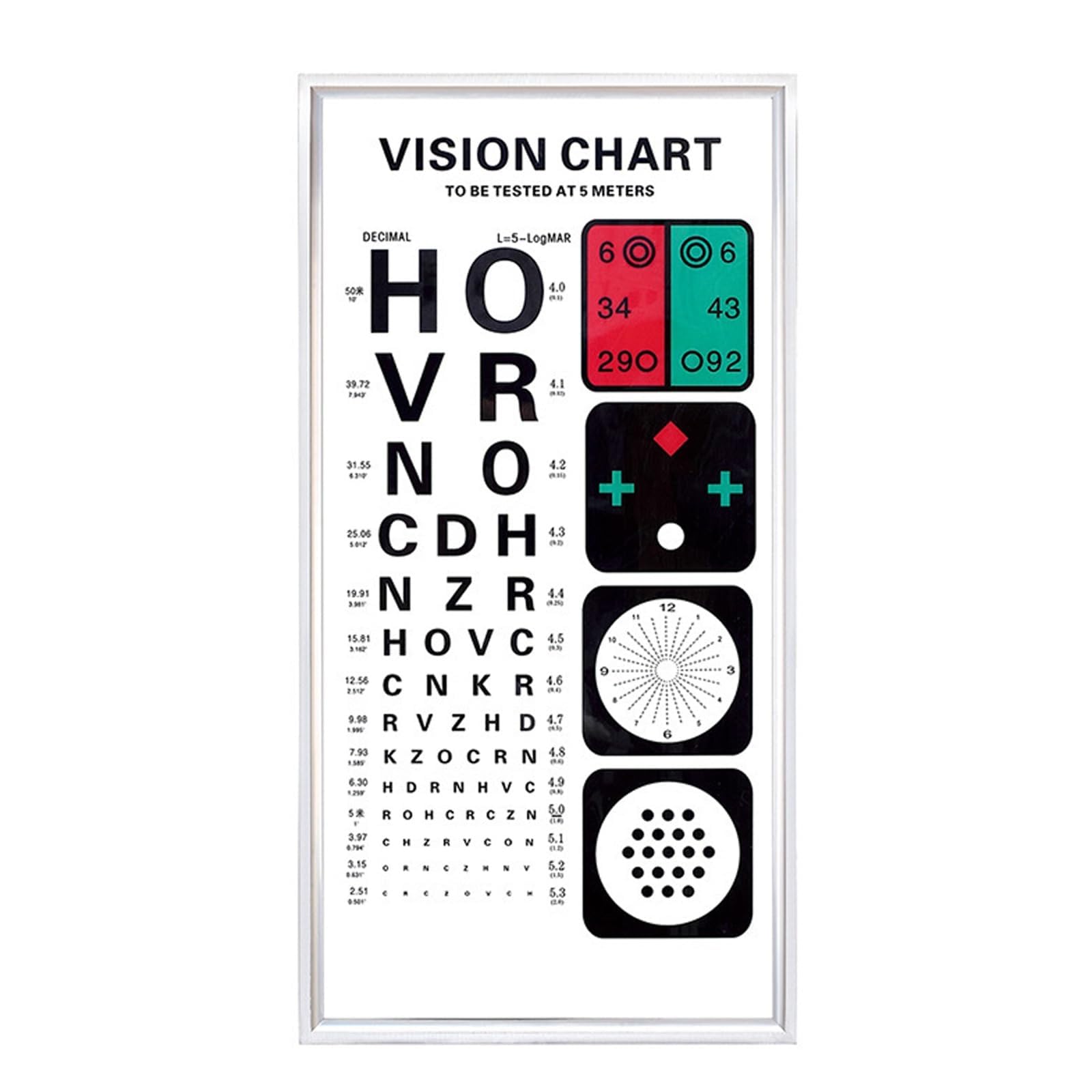 Caja de luz LED para pruebas de visión en entornos médicos
