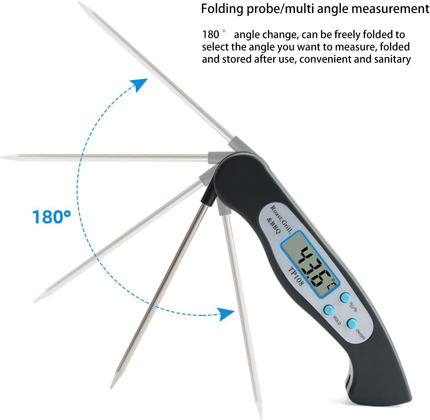 review MAKAOR Digital Meat Thermometer Instant Read Food Thermometer for Cooking,Baking,Liquids,Grilling BBQ Air Fryer Thermometer Digital Instant Read Meat Thermometer Kitchen Cooking Thermometer (Black)