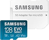 Samsung EVO Select (2024) microSD card + SD adapter, 128GB, Memory card for smartphone and tablet, UHS-I U3, 4K UHD, Full HD, 160 MB/s Read, MB-ME128SA/EU - 5