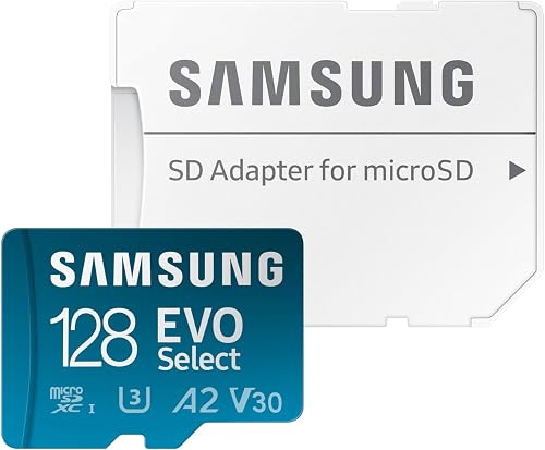 Samsung EVO Select (2024) microSD card + SD adapter, 128GB, Memory card for smartphone and tablet, UHS-I U3, 4K UHD, Full HD, 160 MB/s Read, MB-ME128SA/EU - 5