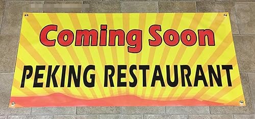 Miniatura 4 de Letrero impreso personalizado de 22 x 48 pulgadas con el nombre de tu empresa (BG #4)