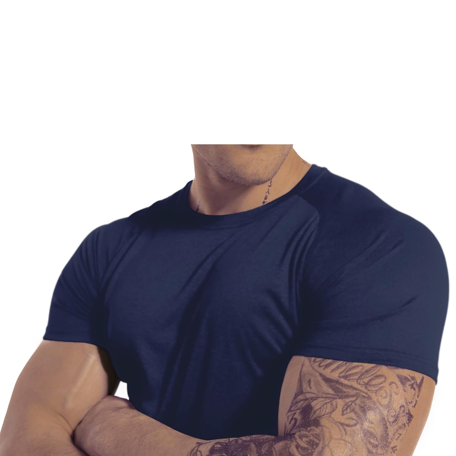 Camiseta de Manga Corta para Hombre, Ajuste seco, para Entrenamiento, Gimnasio, Absorbe la Humedad, Rendimiento atlético, para Correr, Paquete de 3 Unidades
