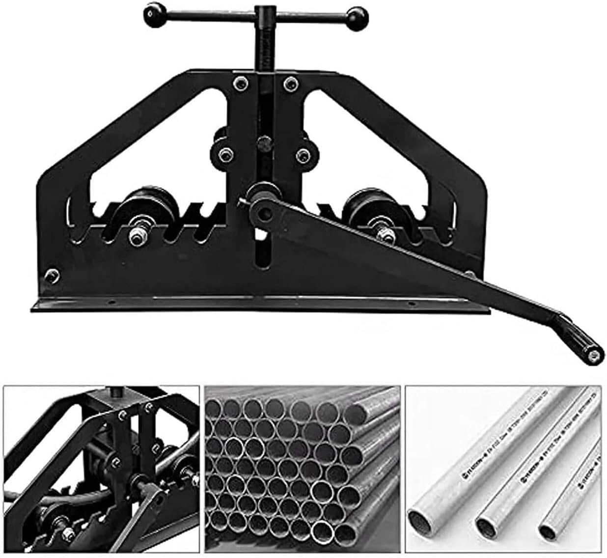 Cintreuse manuelle de tubes en métal, outils de cintrage de tuyaux de 3,8 à 5,1 cm, civière et rétractable pour le travail des métaux, le bricolage