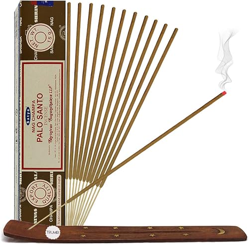 Vista 34 de Satya Sai Baba Nag Champa - Varitas de incienso de 0.53 oz y soporte - Paquete de 6 (aproximadamente 90 varillas)
